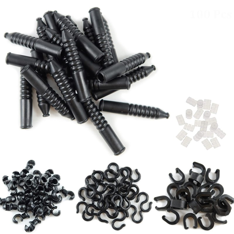 NEPIVDOS 100 Pcs MTB Bike Brake Cables Road Bicycle c-Clips