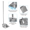 Heavy Duty Dustpan with Long Handle, VOOWO 43" Stainless Steel
