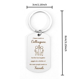 Kzikbxh Leaving Gifts for Colleagues Women,Thank You Gifts for Colleagues,Gifts for Colleagues,Colleague Keyring,Bestie Gifts,Friendship Gifts for Women,Work Colleague Gifts,Gifts for Women Christmas