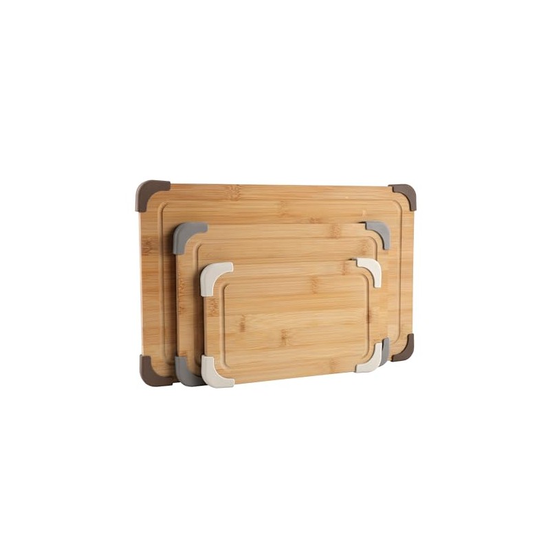 COOK WITH COLOR Non-Slip Cutting Board Set – Kitchen Essentials