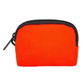 Manhattan Portage Coin Purse With Divider And Zipper Closure Credit Card Holder Cash Organizer Jewelry Pouch Fits Cards Money Change for Women and Men (Orange)