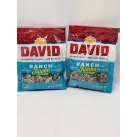 David Ranch Sunflower Seeds (Jumbo) 3.25oz (2) Pack