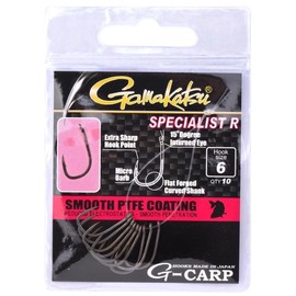 Gamakatsu Specialist R Hook - 10 Carp Hooks for Pop Up Mounting & D-Rig, Fishing Hooks for Carp Fishing, Hooks for Carp, Size: 2