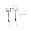 Operitacx Miniature Park Lamp 2pcs Decorative Mini Street Light Models