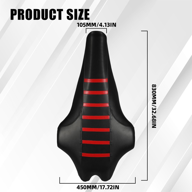 Wacece ATV Seat Cover Non-Slip Soft Waterproof for YFZ450R 2009-2024