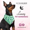 LunaMarie - Luxury Pet Birthday Bandanas -Premium & Silky Poly
