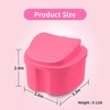 Denture Bath Case Portable Orthodontic Dental Retainer Box False Teeth