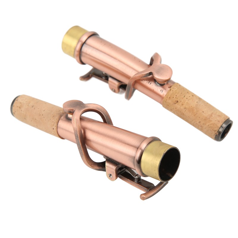 2Pcs Saxophone Neck Metal Straight Curved Accessory Replacement Set Kit