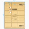 Yegawen 1" x 2-5/8" Kraft Labels Stickers, Letter Size with