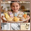 Easter Cookie Cutters 7-Piece Set, Stainless Steel Bunny Egg Carrot