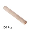sourcing map 0.31"x2.36"(8x60mm) Wooden Dowel Pin Wood Kiln Dried Fluted
