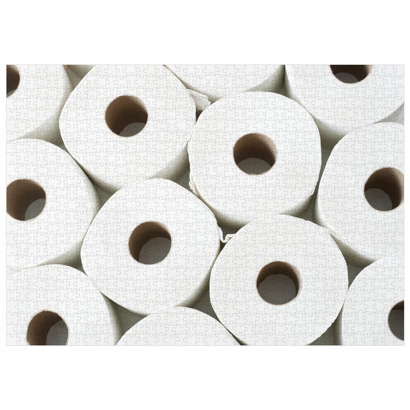 1000 Piece Jigsaw Puzzle, Toilet Paper Puzzle, TP Hoarding -