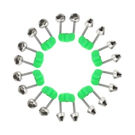 GELRHONR Fishing Bell，Fishing Rod Alarm Dual Alert Bells Clips,Sea Fishing Night Rod Tip Fish Ring for All Kinds of Sea Rod and Night Fishing Light Installable,Kittens,Track Bells Dogs - 10 Pcs