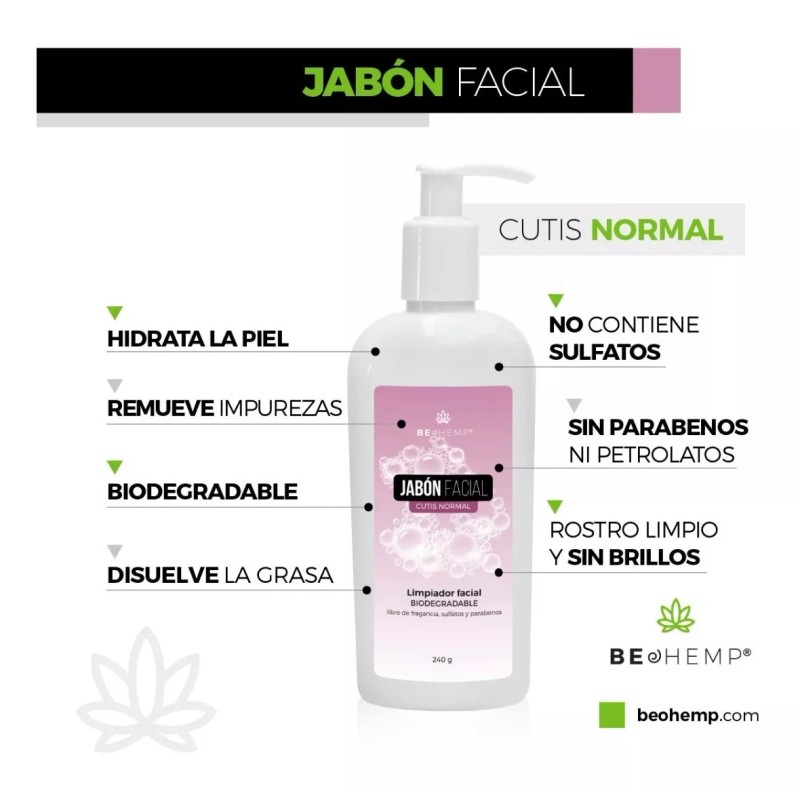 Beohemp Jabón Para Piel Madura Y Piel Normal Kit 2