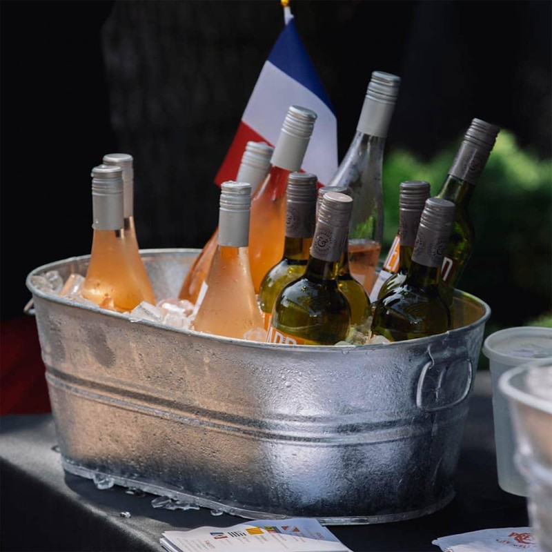 Behrens 0-OV Hot Dipped Galvanized Steel Oval PlanterTub, 5-1/2-Gallon, Silver