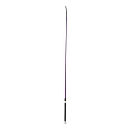 HORZE Lightweight Dressage Whip with Bling and Leather Grip Handle - Purple - 44 in