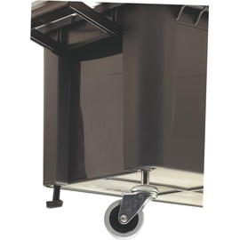 raaco 113656 Wheel set"Compact" for Tool Box 4 pieces, Silver/Grey/Black, 4-Piece