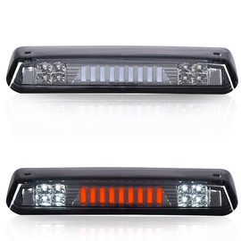 CNNELL LED I Type Brake Lights Assembly Compatible with 2004-2008 Ford F150/Lobo Tail Brake Cargo Lamp（Clear Lens Chrome Bottoms）