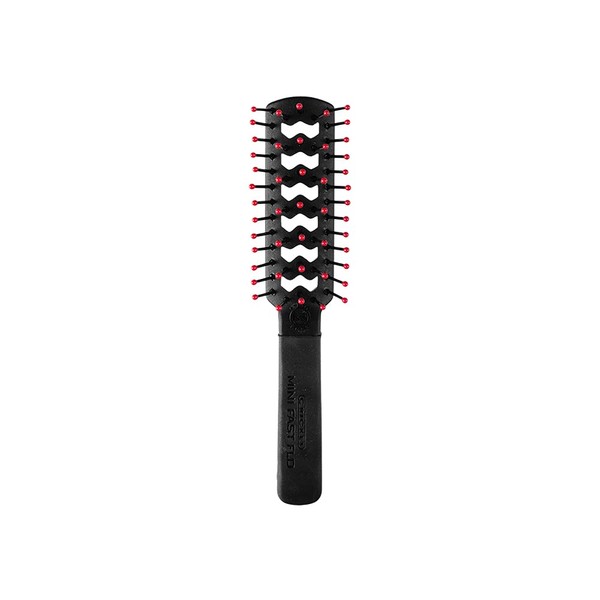 Cricket Static Free Mini Fast Flo Vent Hair Brush for Travel, Blow Drying, Styling and Detangling for Long Short Thick Thin Curly Straight Wavy All Hair Types