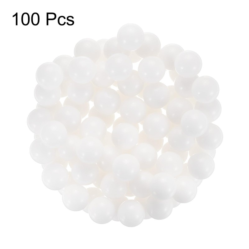 sourcing map 100pcs POM Bearing Balls 1/2" 12.7mm Solid Plastic
