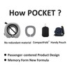EASYNAP Pocket Air Travel Pillow Memory Foam New Formula Big