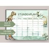 Dino timetable magnetic wipe clean (magnetic timetable including pen)