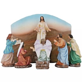 He is Risen! Empty Tomb Easter 7"x 9"  LED Jesus Resucitado,Mar