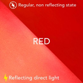 Red Reflective Vinyl Permanent Adhesive, 12" x 4FT Reflective Vinyl for Cricut, Cars, Bikes, Decals, Street Signs, Helmets, Mailbox, Reflective Tape, Turner Moore Edition (12" x 48", Engineering Red)