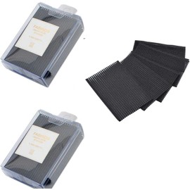 20 Pcs Black Magic Bangs Hair Pad, Plastic Paste Posts Square Hair Pad, Hair Styling Tool Barber Acessories Hair Holder Barber Grippers, Hair Accessories