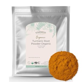 Starwest Botanicals Raíz de Cúrcuma Orgánica en Polvo 907g - Cúrcuma - Natural - Antioxidante - Hecho en USA