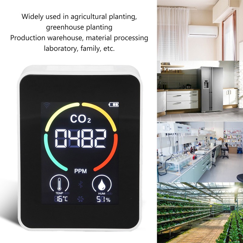 CO2 Detector Semiconductor Air Quality Monitor Temperature Humidity Sensor H8
