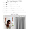 ALLZONE Shower Curtain Rod Tension No Drill, 42-83 Inches,Heavy Duty