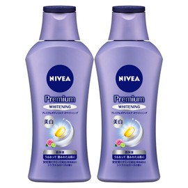 Nivea Premium Whitening Body Milk, Set of 2, 6.7 oz (190 g) x 2, Milky Body Lotion For Clear, Hydrated, Glowing Skin, Whitening Care
