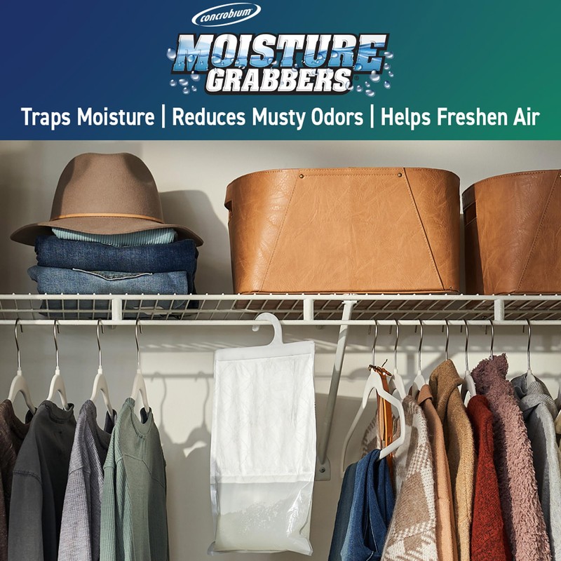 Concrobium 378488 Moisture Grabbers Moisture Absorber Packs, Spring Breeze, 3