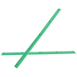 Outanaya 2pcs Dualhead Skateboard Rail Guards Impact-Resistant Rib Bones Rail Replacement for Decks Easy Installation Skateboarding Accessories Versatile Protection for Skateboards