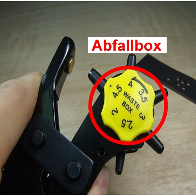 6-in-1 Universal Revolving Punch Pliers, Leather Hole Punch Pliers with