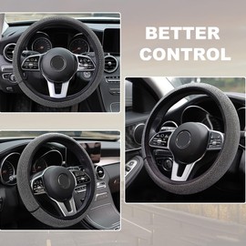 KBRPEY Steering Wheel Cover Crystal Steering Wheel Cover Steering Wheel Covers Non-Slip Car Steering Wheel Protector Decorative Car Accessories Interior for Women