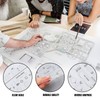 Zonon 10 Pcs Plastic Drawing Template Ruler Geometric Drawing 12