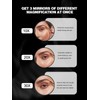 Macaki 10X/20X/30X Magnifying Mirror with Suction Cups and Tweezers Set,