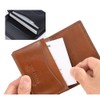 Milagro Business Card Holder, Tamponato Leather Series, Braun