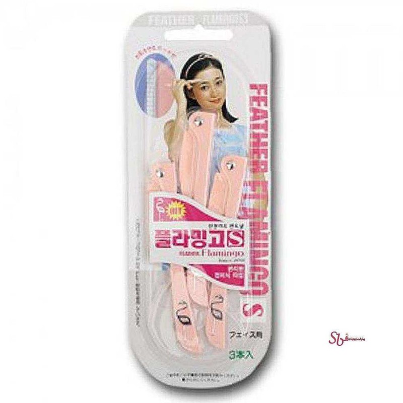 Seller Buddy E Women's Feather Fine Hair Eyebrow Razor Flamingo