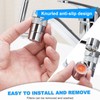 Water Saving Faucet Aerator, Sink Sprayer Head Replacement Shower Extender