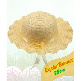 Electoys Easter Bonnet Hat - Easter Egg Hunt Set – Treasure Hunt Kit with Large Eggs, Bonnet Hats, Chicks, Basket Fillers, Decorations, Crafts & Gifts for Kids – Nest & Egg Bundle | 37Pcs Bundle