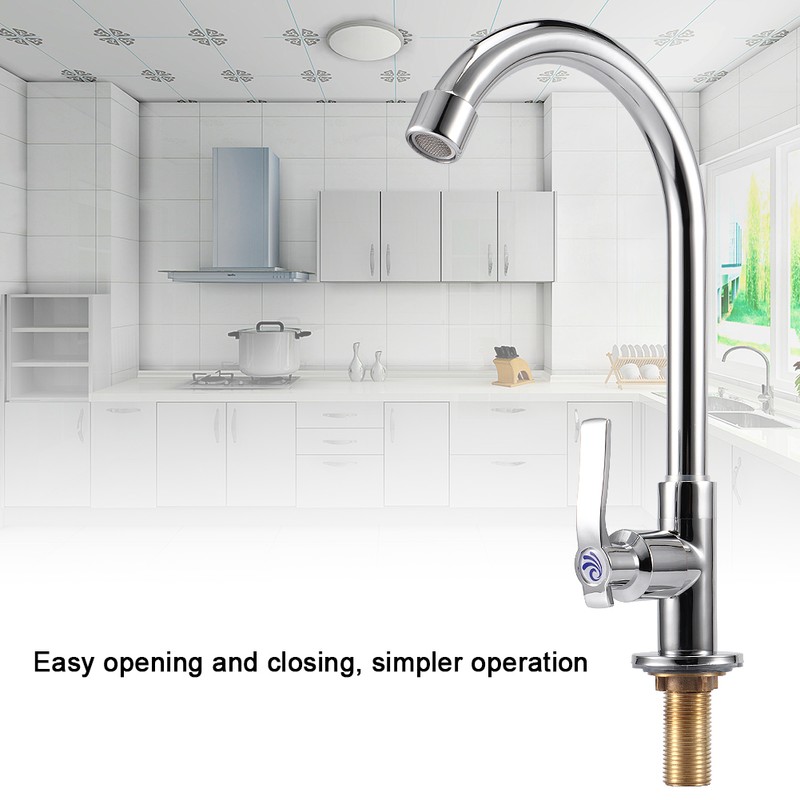 G1/2in Male Thread Zinc Alloy Kitchen Basin Sink Water Faucet