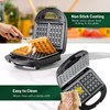 KEENSTAR 3 in 1 Electric Sandwich Maker, Waffle Maker with