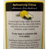 Garden Path Soap CITRUS ALUMINUM FREE DEODORANT - Blend of