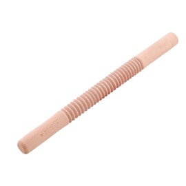 CIYODO Ridged Rolling Pin for Baking Wooden Pasta Rolling Stick Non-Stick Dumpling Rolling Pin