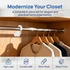 ULTECHNOVO 6 pcs Wardrobe Rod Bracket Adjustable Closet Pole Holder