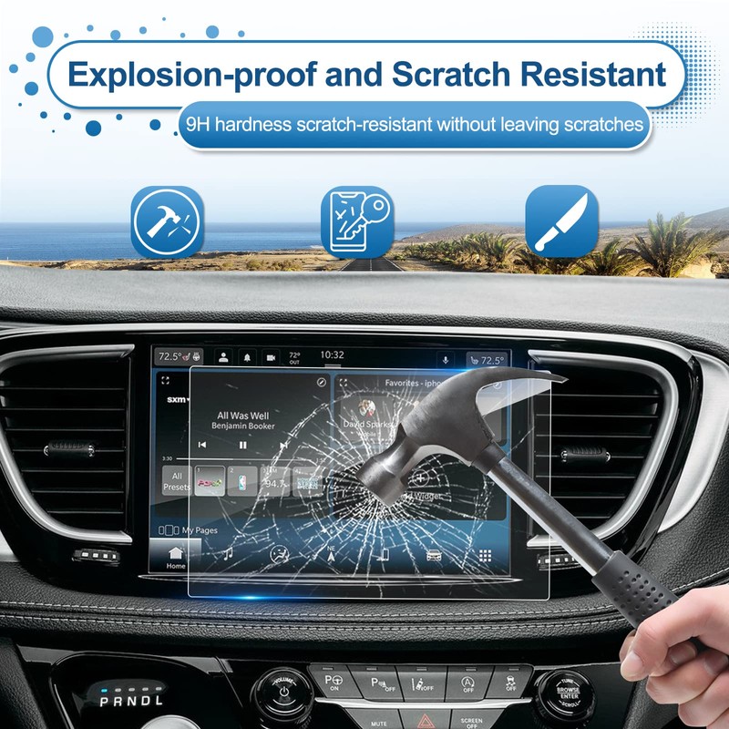 Coleya 2014 2015 2016 2017 2018 Grand Cherokee Screen Protector