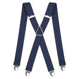Pierrot Men's Trouser Braces, Wide and Vintage – Made in Germany/France – Adjustable Length up to 130 cm – 100% German and French - l